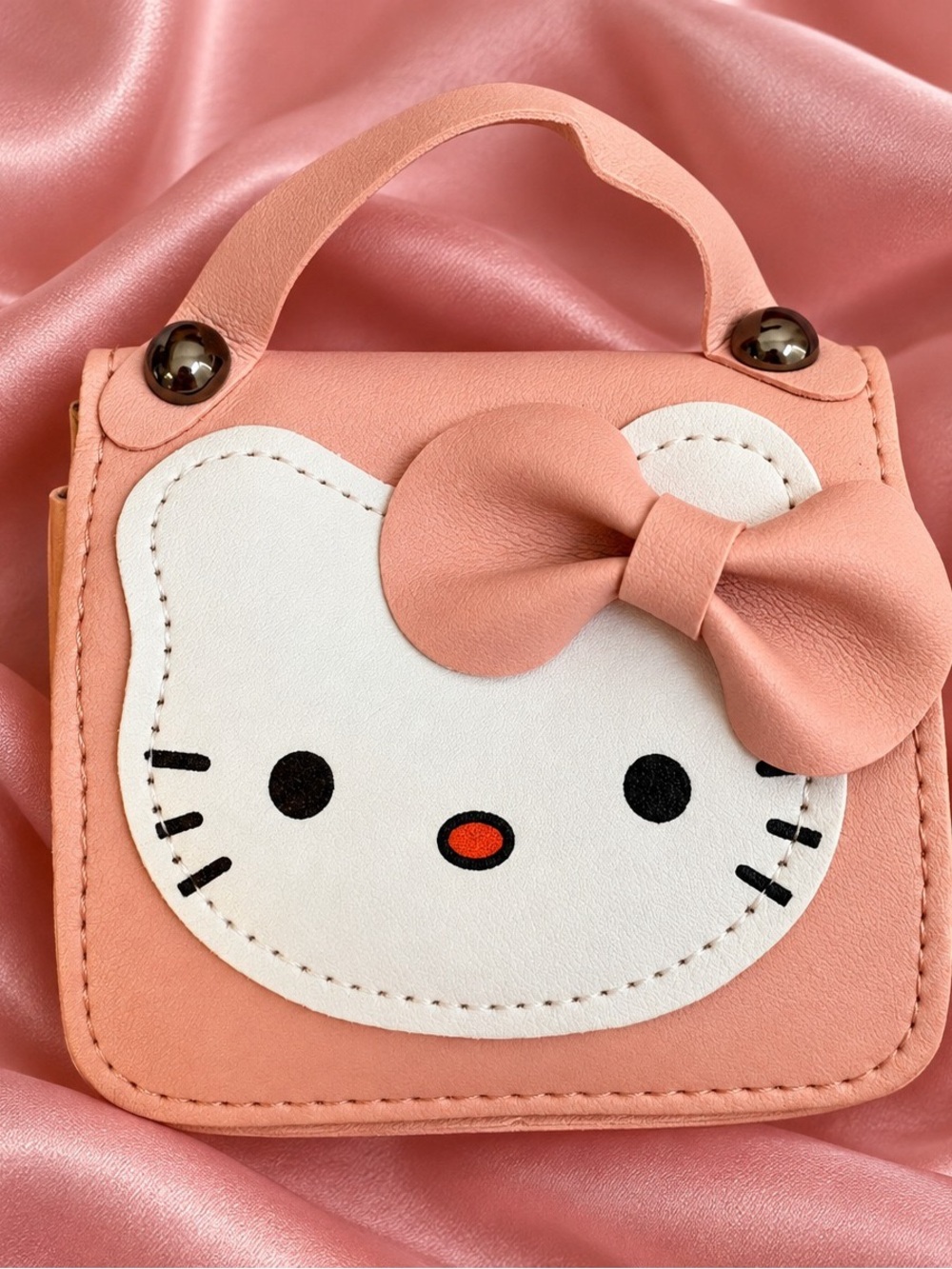 Sanrio Peach Pink Hello Kitty Mini Top-Handle Bag